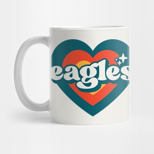 Vintage Eagles School Spirit // High School Football Mascot // Go Eagles Retro Mug